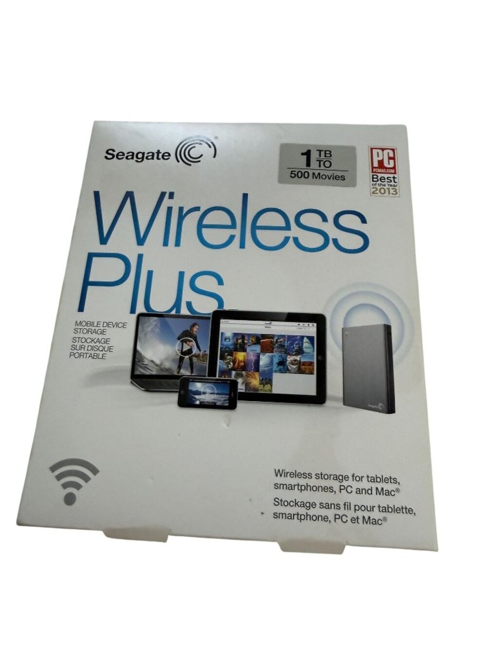 Seagate Wireless Plus NWB 1TB Portable External Hard Drive WiFi USB 3.0